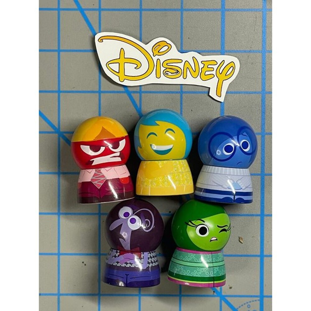Disney Pixar Inside Out Lip Balm Container Lot - USED no lip balm formula